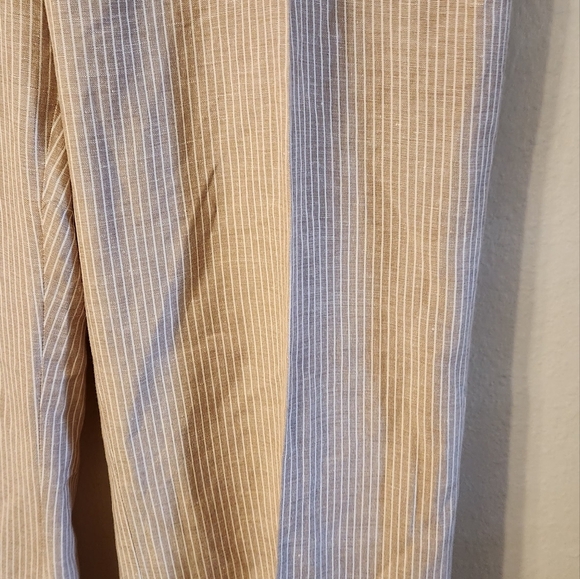 Lane Bryant Linen Blend Wide Leg Pants Sz 16 Pockets Breathable Boho Classic - Picture 7 of 12